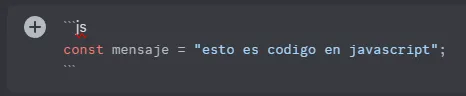 Comillas con las que hay que envolver el codigo junto a la especificación del lenguaje